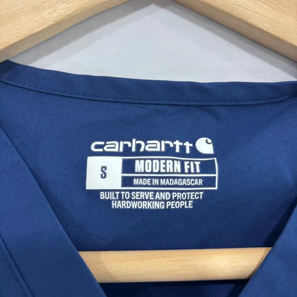 Carhartt Liberty V-Neck Scrub Top Navy Blue HCA Florida Healthcare Women S - Image 7