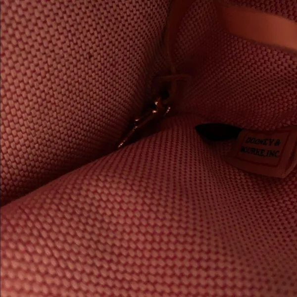 EUC Dooney & Bourke Fabric and Leather Satchel - Image 5