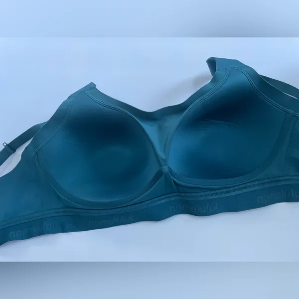 LULULEMON Fine Form Bra in Bermuda Teal Size 34DD Yoga Running Sport Seamless - Image 11