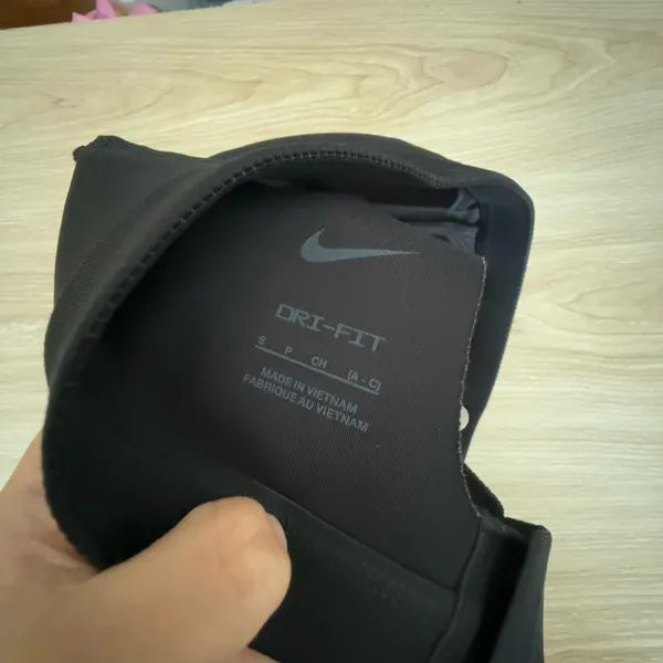 Nike Small Alpha High-Support Sports Bra Black Adjustable Padded Active Gym - Image 5