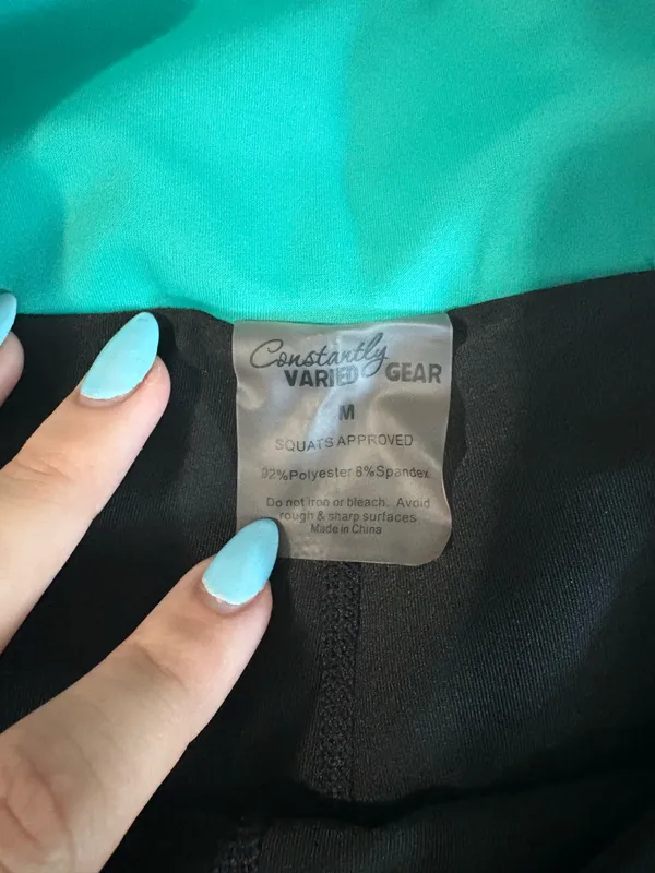 CVG green shorts with built in spandex - Image 3