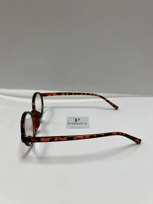 Small Oval Leopard Glasses Multi - Image 3