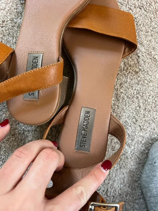 Steve Madden Leather Block Heel - Image 2