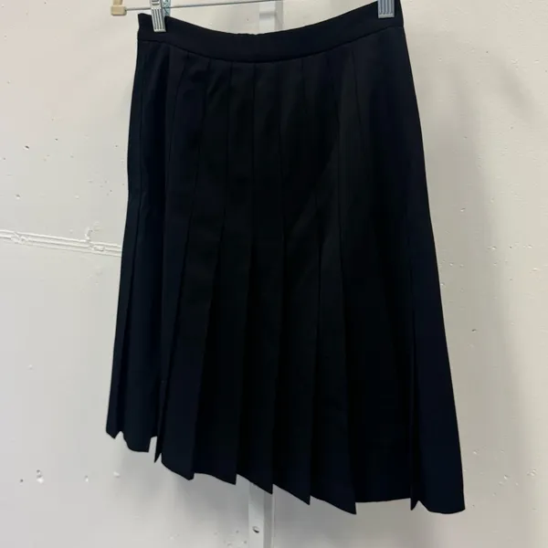 Vintage Pendleton 100% Virgin Wool Pleated Circle Mini Black Skirt Sz 4‎ - Image 3