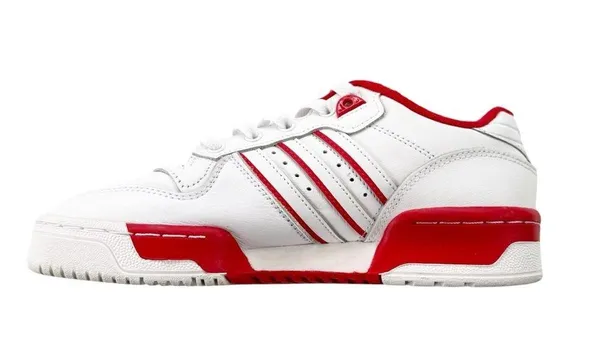 adidas Originals Rivalry Low Leather Sneaker Unisex Red White Size Women’s 6.5 - Image 2