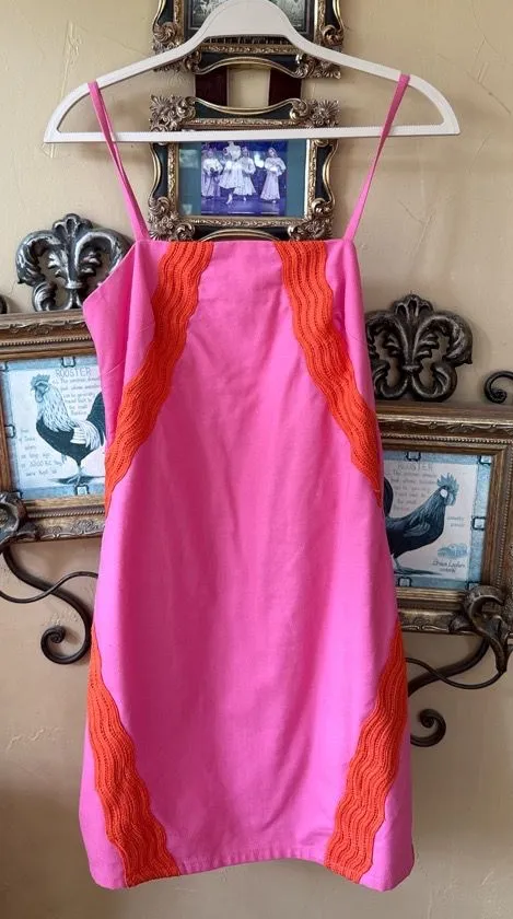 Pink and Orange Mini Dress - Image 2
