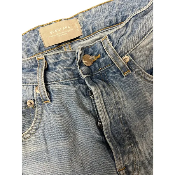 Everlane The Curvy 90s Cheeky Straight Jean Light Wash Organic Cotton 28 Regular - Image 4