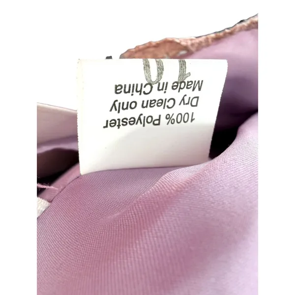 Vtg Hopeless Romantic Mauve Strapless Lace Rosette‎ Cocktail Dress 10 NEW Fairy - Image 8