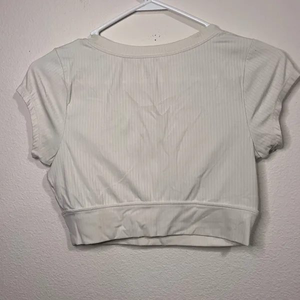 Aerie Cream Crop Top - Image 3