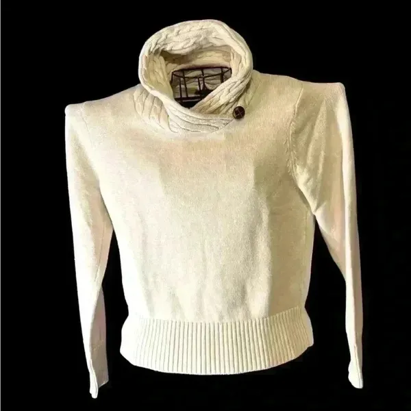 Jeanne Pierre Timeless Soft Collared Sweater Large - Image 2