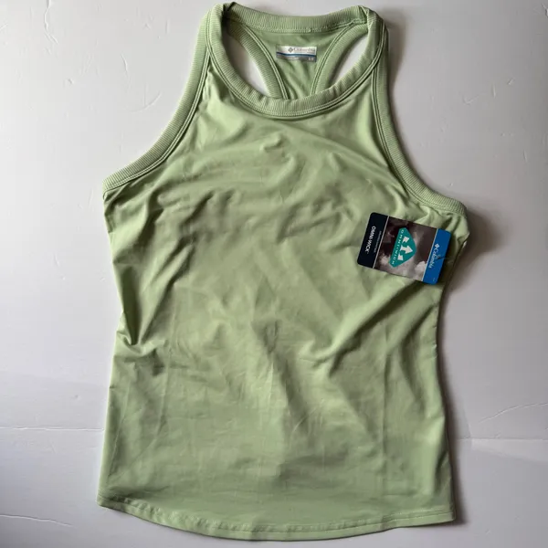 Columbia Boundless Trek Support‎ Tank Womens Small Green AL9322 Omni-Wick NWT - Image 11