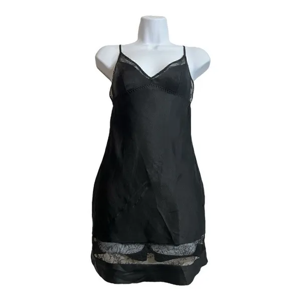 Victoria's Secret Black Lace Teddy Babydoll Size XS Lingerie Adjustable Strap - Image 4