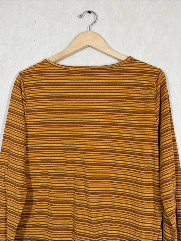Toad&Co Women’s Piru Henley Longsleeve Shirt Lightweight Multicolor Stripe XL - Image 7