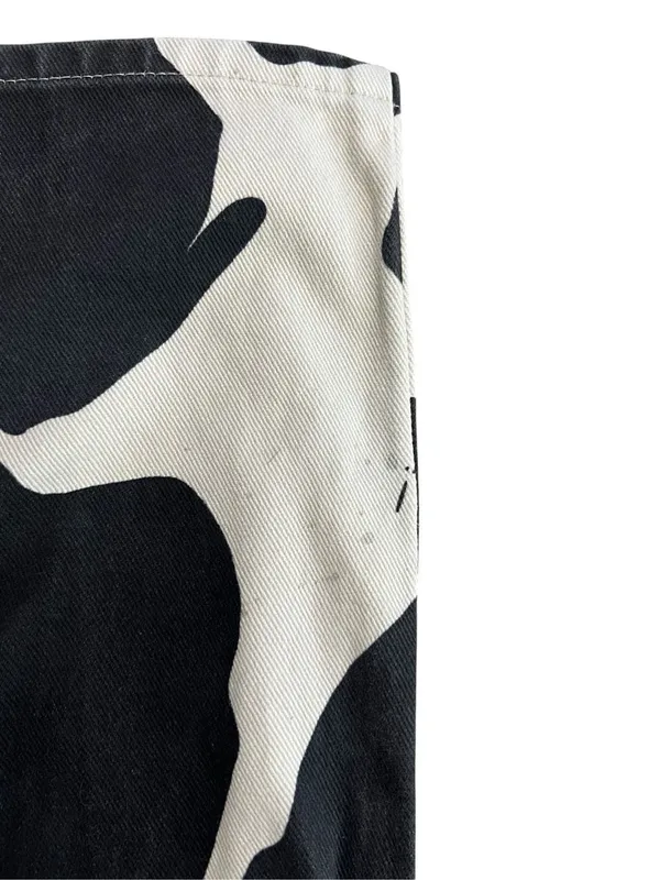 Lisa Says Gah Robyn Cow Print High Rise Straight Leg Jeans 26 - Image 7