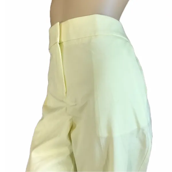 Loft Outlet Yellow Cropped Flare Leg Trousers (12) - Image 5