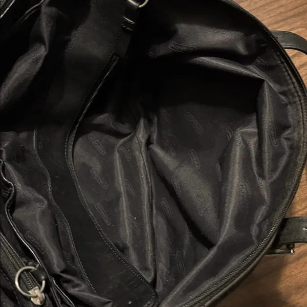 Coach Classic K1K 7434 Vintage Black Twill & Leather Carryall Bag - Image 7
