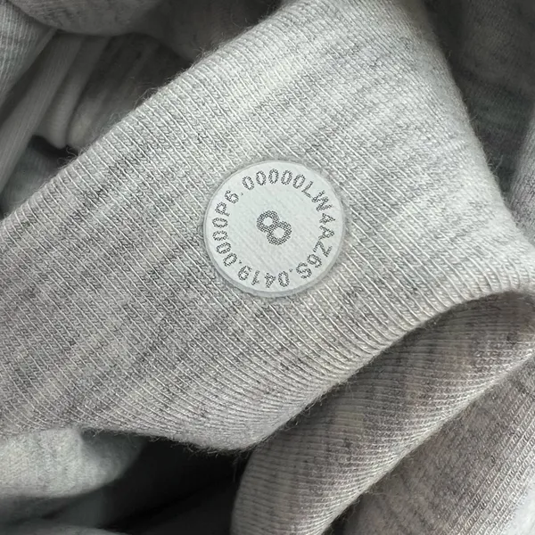 Lululemon Women's Coast Easy Wrap Full Zip Heathered‎ Core Ultra Light Grey Sz 8 - Image 4