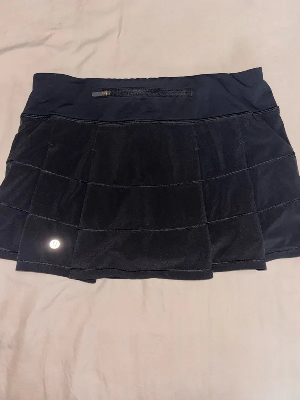 Black Lululemon Pace Rival Skirt - Image 3