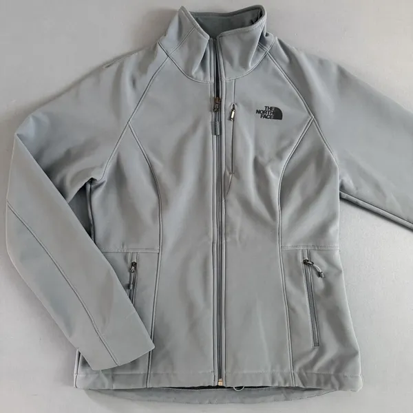 The North Face Apex Barrier Soft Shell Windwall‎ Blue Womens Full Zip Jacket - Image 3
