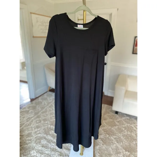 Lularoe‎ Midi T-shirt Dress Minimal Spring Summer Vaca Cruise Travel Comfy Basic - Image 2