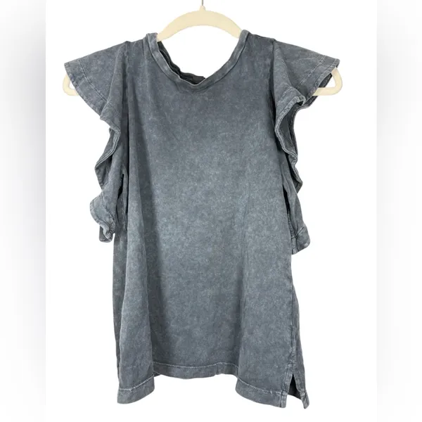 All Saints Lara Ruffle Stonewash Cami Sz 00 - Image 4