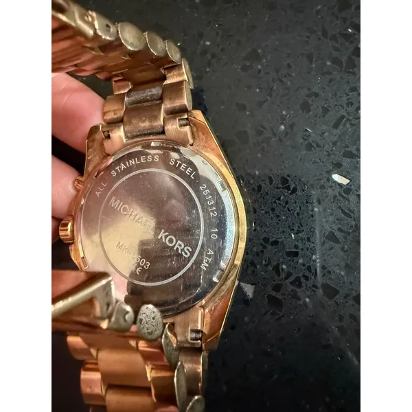Michael Kors Bradshaw Rose Gold Chronograph Watch MK-5503 Stainless Steel Women - Image 5