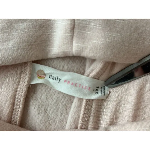 Daily Practice Anthropologie High Neck Long Sleeve Ruched Mini Dress XXS Pink‎ - Image 4