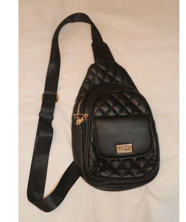 SG SUGU Emma Diamond Quilted Triple Compartment Crossbody Sling Bag - Image 2