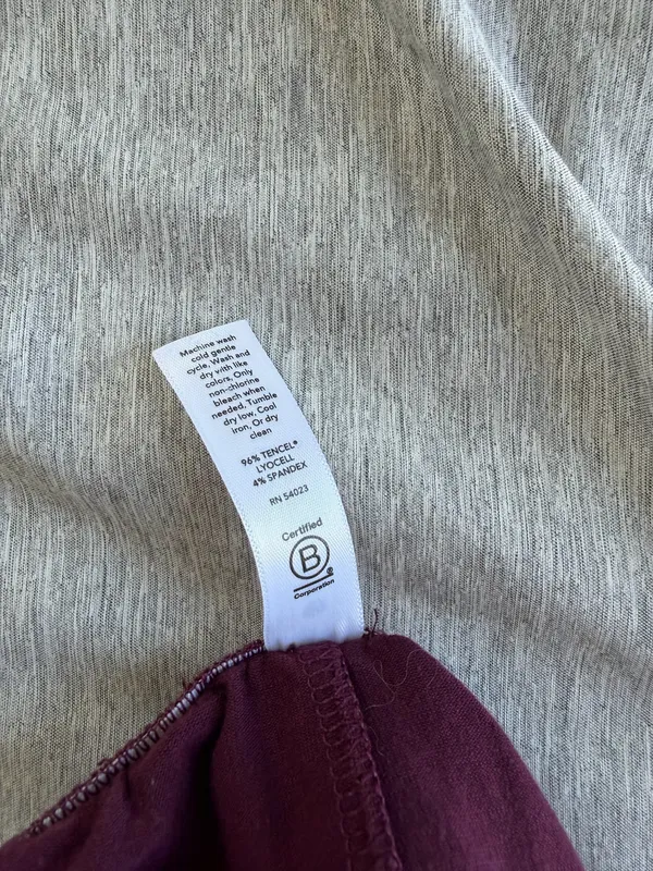 Athleta Women’s Sleep Short Pajama 1X Burgundy Red Lounge Soft Comfy Cozy - Image 5