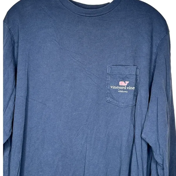 Vineyard Vines Navy Oklahoma Shirt - Image 2