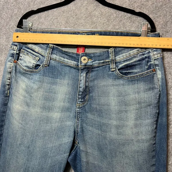 Arizona Jeans Co JRS Plus Size 14‎ Super Skinny Curve Fit Denim Pants Blue - Image 4