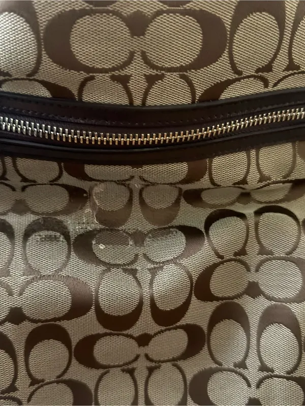 Y2K Coach Signature Stripe Convertible Hobo Bag - Image 4