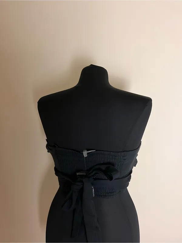 Anthropologie Black Strapless Twist-Front Women’s Top NWT - Image 3