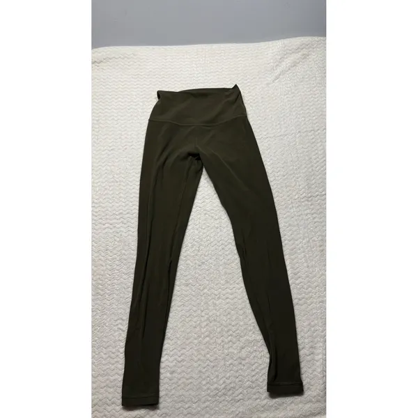 Lululemon Align High-Rise Pant 28 Dark Olive Green Leggings W5BOBS Size 6 - Image 3
