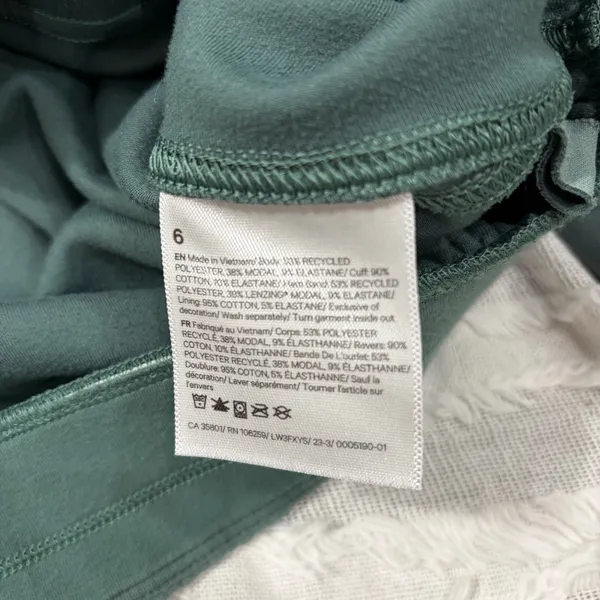 Lululemon Brushed Softstreme Full Zip Smoked Spruce Sz 6 Preppy Gorpcore Casual - Image 9