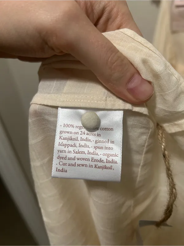 NWT Christy Dawn Clemence Pearl Dress Regenerative Organic Cotton Midi Medium - Image 11
