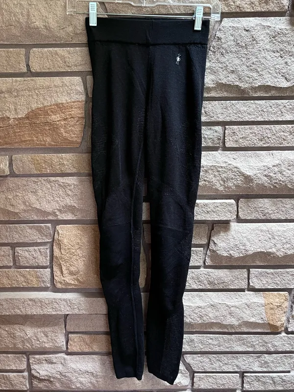 Smart wool Intraknit 200 Thermal Merino Base Layer Bottoms Leggings Black xs - Image 3