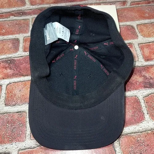 Pre-Owned PUMA Black Stretch Fit Hat Cap Activewear Athleisure Sz L/XL PEHW1129 - Image 5
