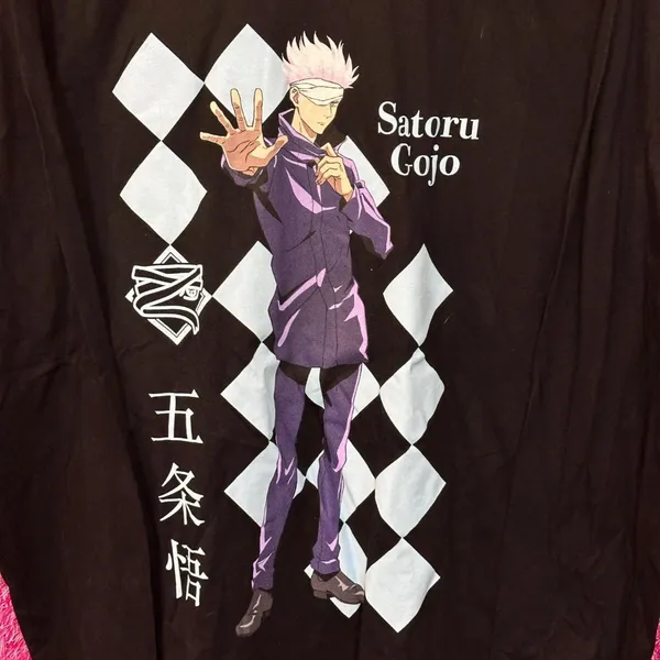 Urban Outfitters Satoru Gojo JuJuTsu Kaisen 0 Anime Movie Long Sleeve L - Image 2