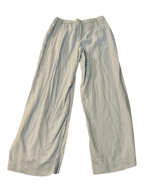 A New Day Pastel Blue Linen Blend Wide Leg Pleated Trouser Pants Women's Size 8 - Image 2