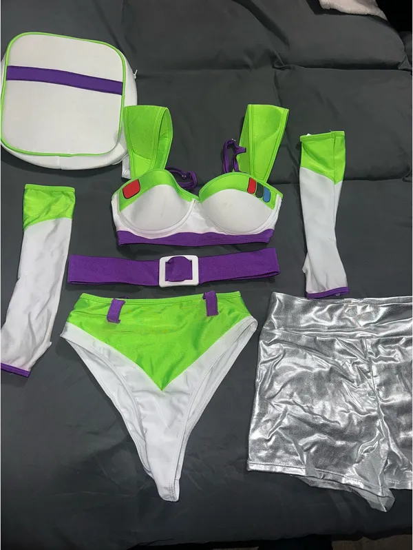 Buzz Lightyear Halloween Costume Silver Size XS - Image 3