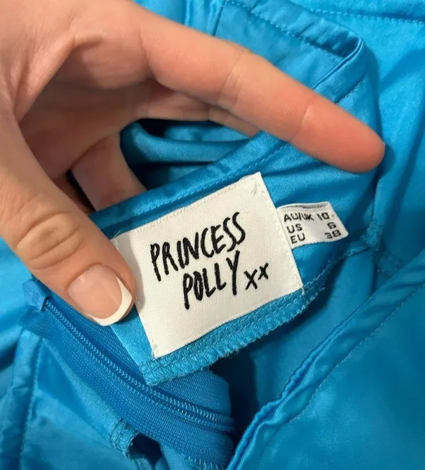Princess Polly Audrey Cutout Mini Dress Blue - Image 12