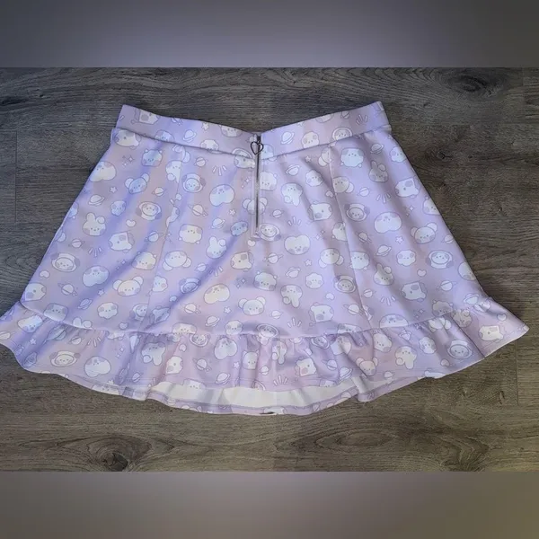 BT21 Pastel Purple Skirt with Ruffle Hem NWD - Image 6