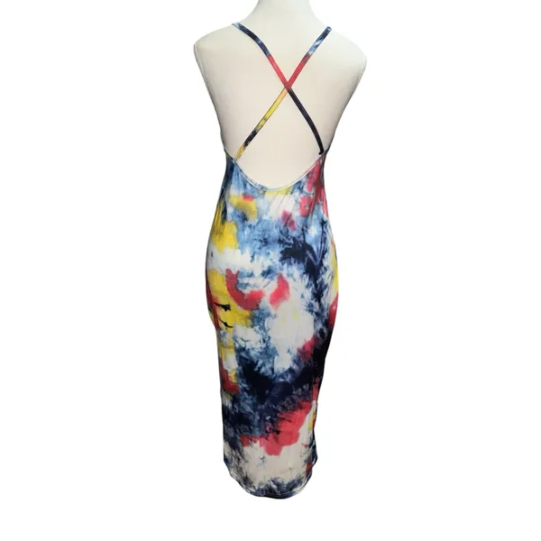 Tie dye maxi dress Multiple Size L - Image 3