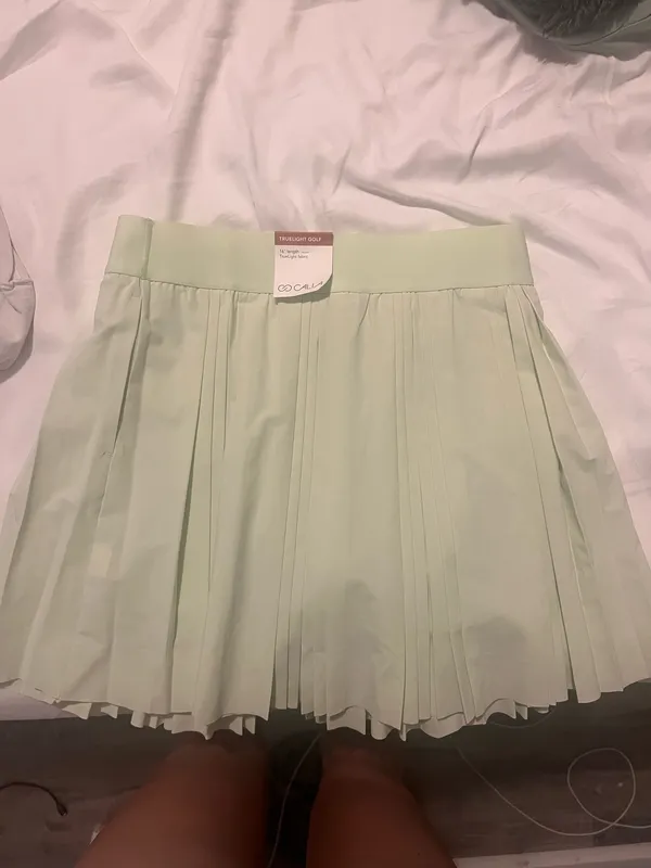 Calia by Carrie 16” pleated skirt - mint green - Image 3