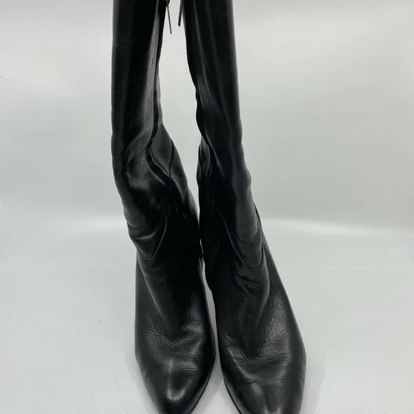 JIMMY CHOO Black Leather Knee high boots 7.5 - Image 4