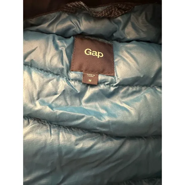GAP Blue Down Vest Medium - Image 3