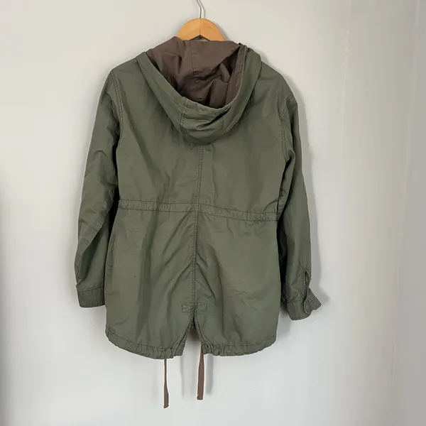 Sebby Army Green Utility Hooded Jacket Size Medium   - Image 3