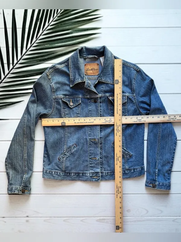 Levi's Levi Strauss Signature Denim Jacket Women’s Large Blue Jean Trucker Classic - Image 6