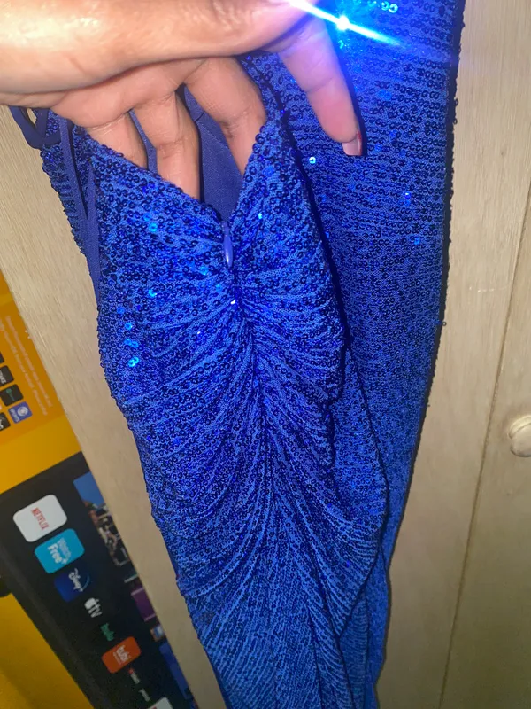 Prom Dress Blue Size XL - Image 3